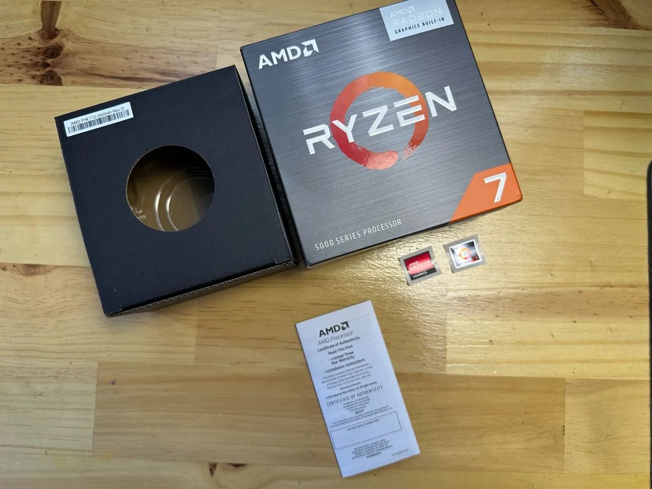 Caixa do Ryzen 5700g VAZIA