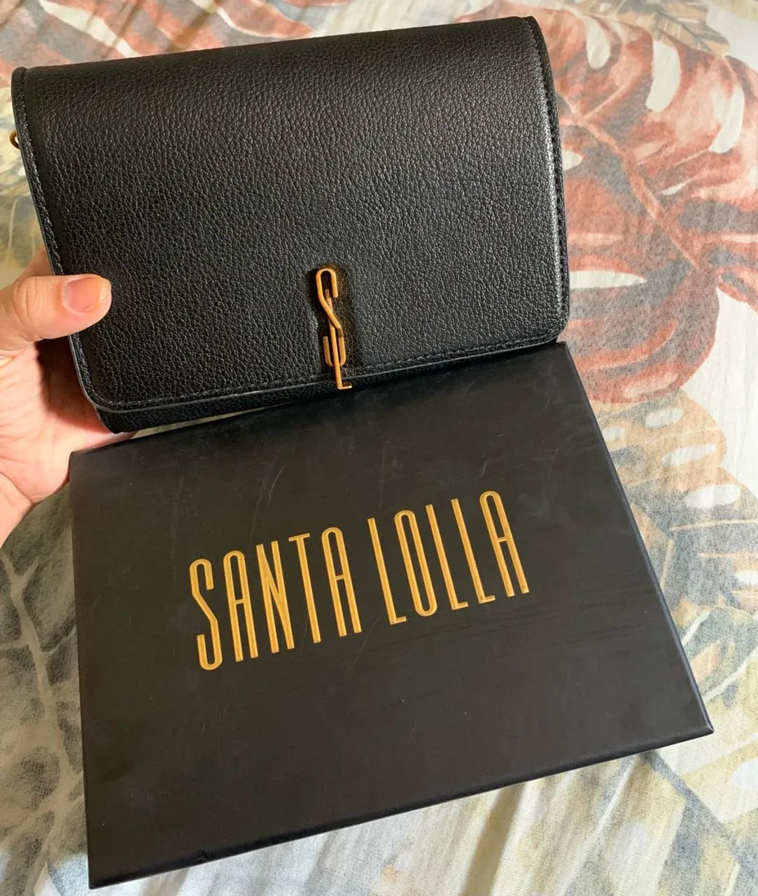 Bolsa Transversal preta Santa Lolla - Foto 2