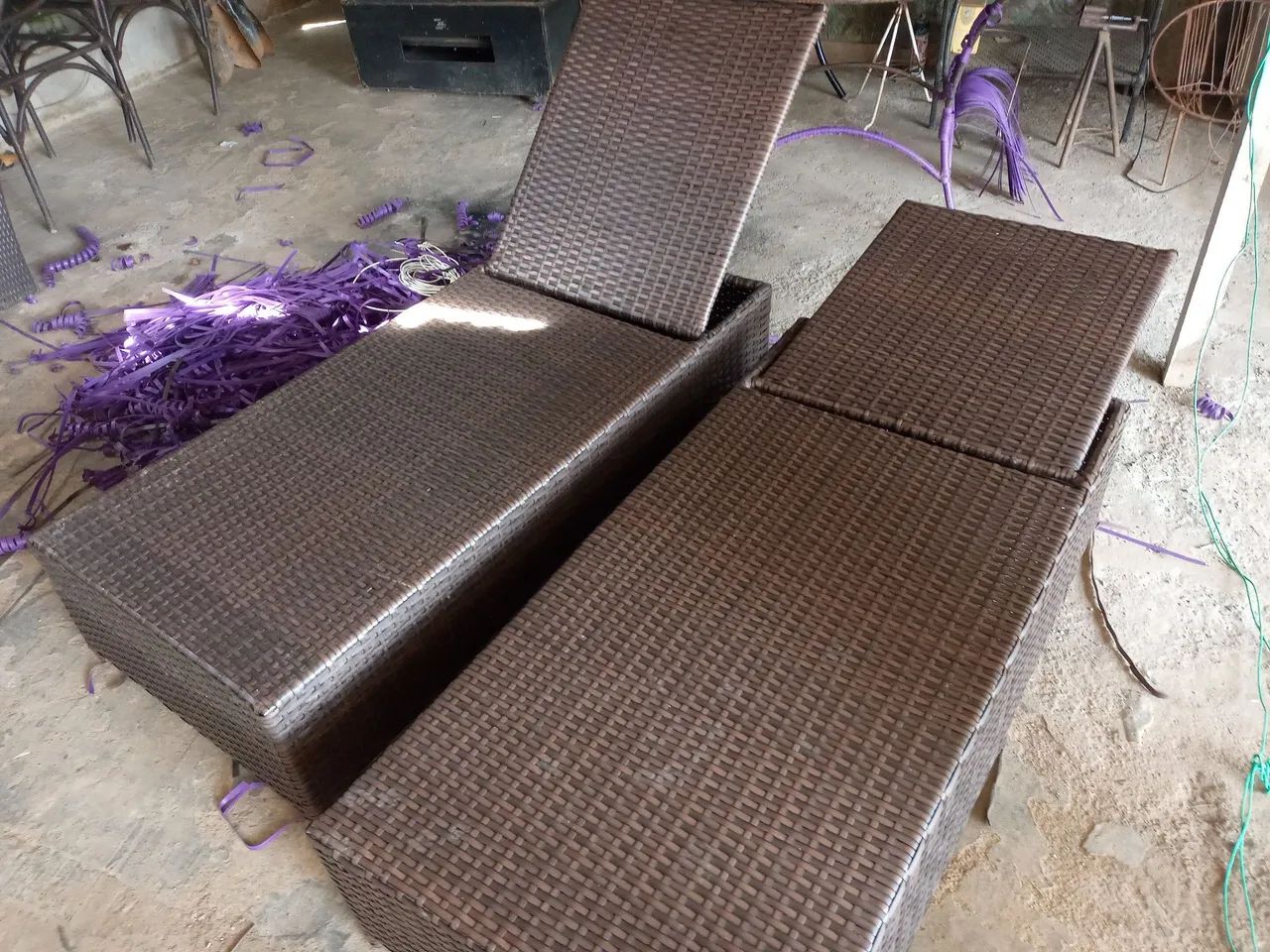 Conjunto de espreguiçadeiras 