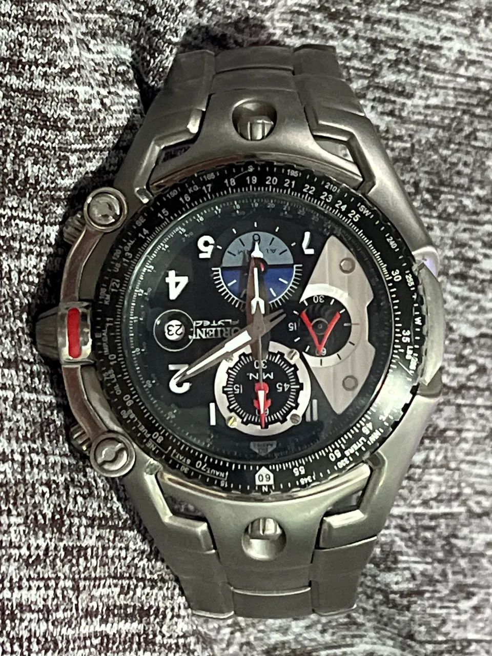 Relógio orient flytech cronógrafo 