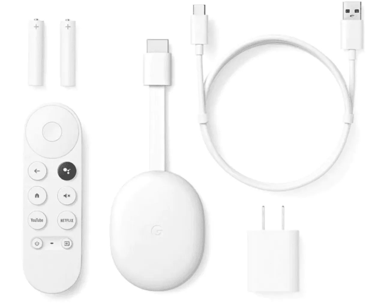 Original Google Chromecast 4ª geração de voz HD branco - Foto 2