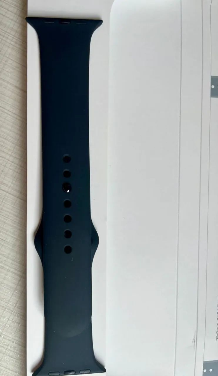 PULSEIRA APPLE WATCH ORIGINAL 46MM SPORT BAND PRETA M/G - NOVA  - Foto 6