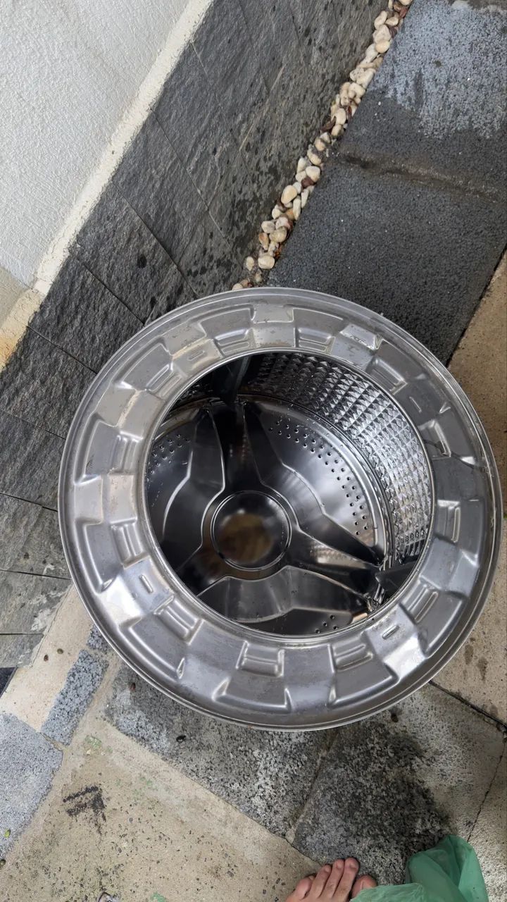 Cesto máquina Lava e Seca empenado