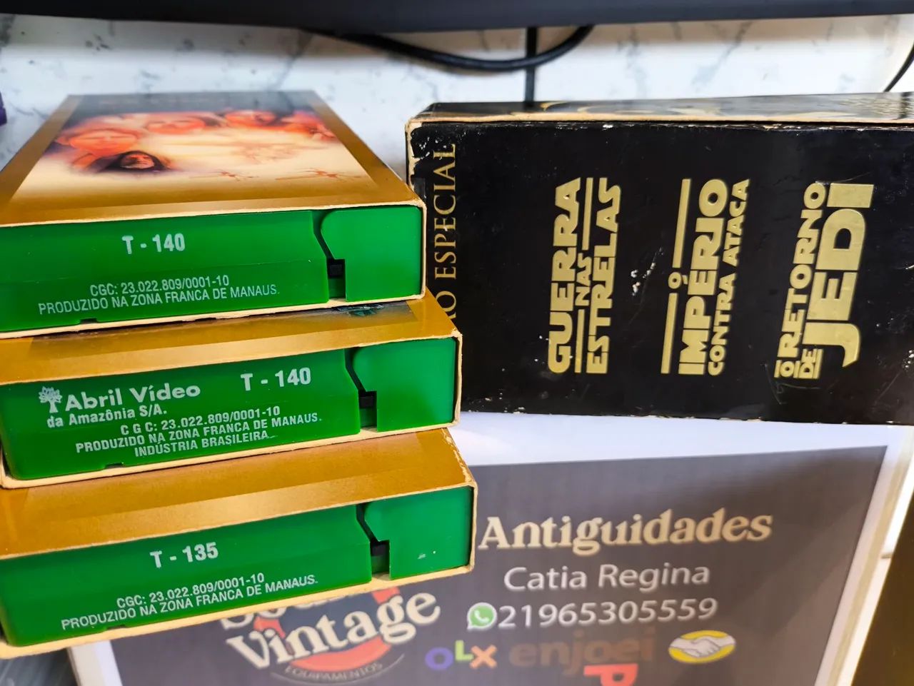 Box VHS - Trilogia Clássica Star Wars - Edição Especial (Fitas Verdes) - Foto 3