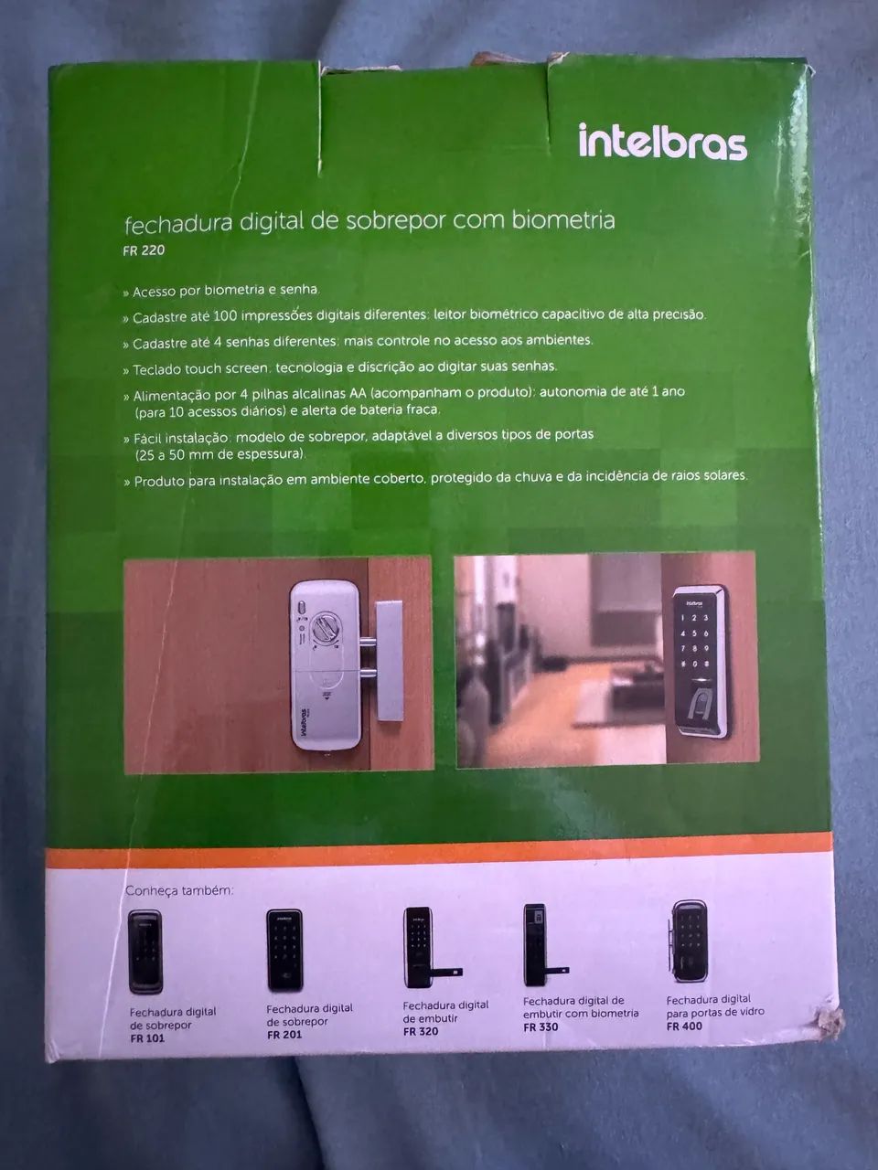 Fechadura eletrônica com biometria intelbras  - Foto 3