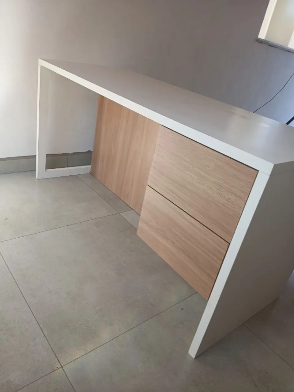 Mesa para escritório em MDF Premium Branca - Foto 2
