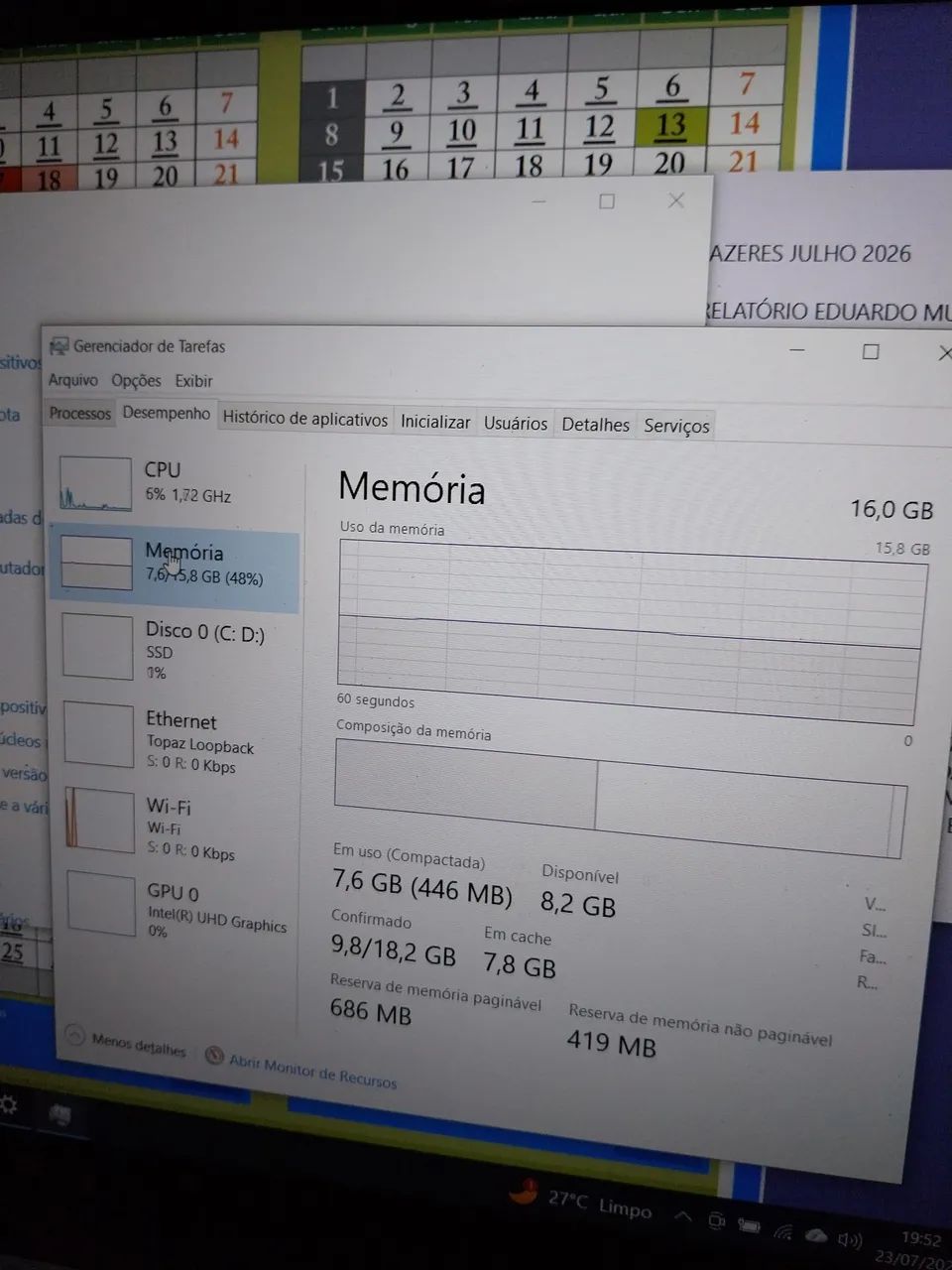 Notebook celeron n5095 16gb 512  - Foto 2
