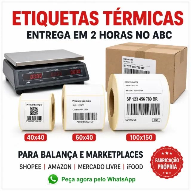 Bobinas e Etiquetas Termicas Direto da Fabrica  - Foto 5