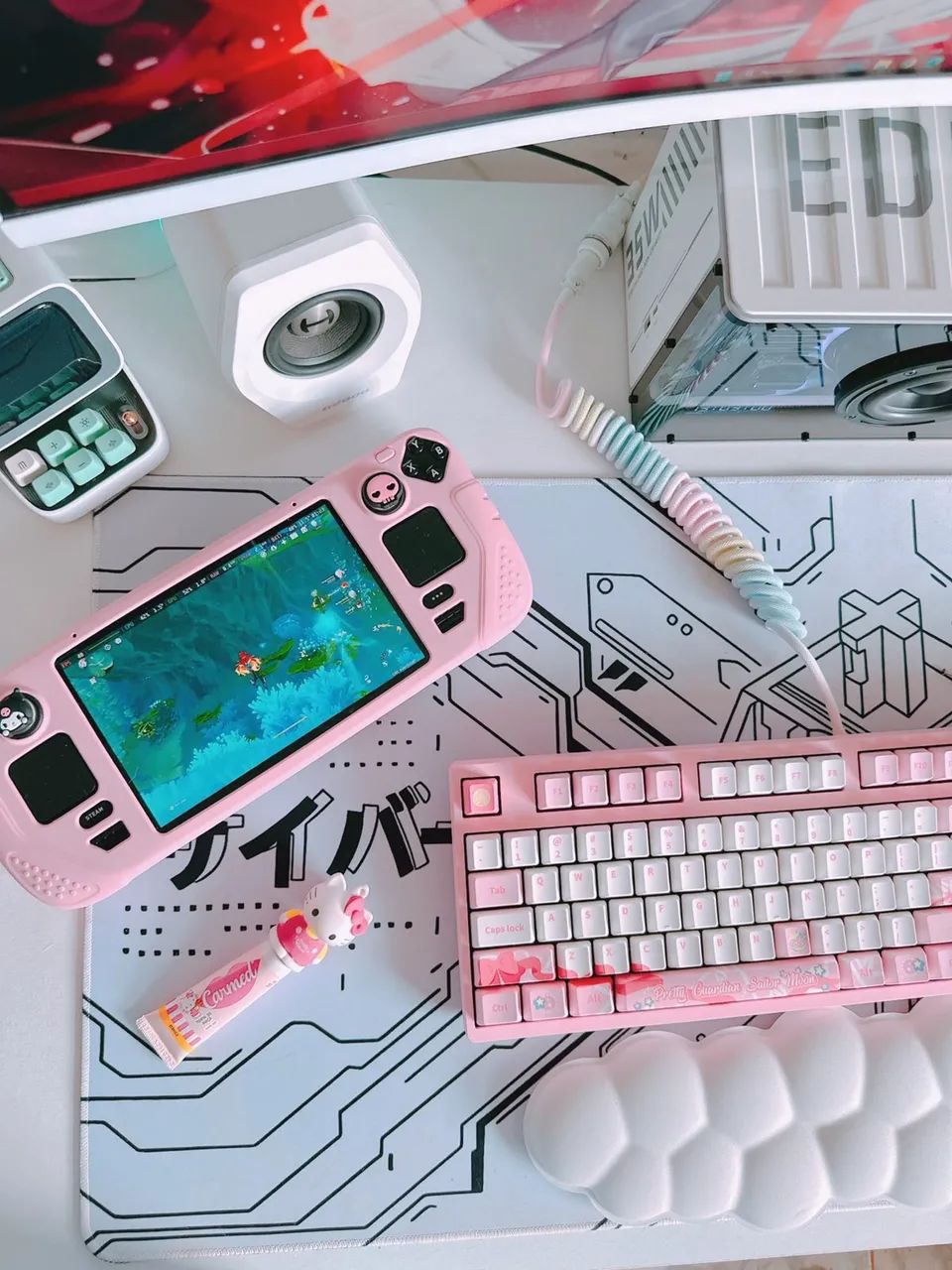 Capa rosa Steam Deck LCD/Oled