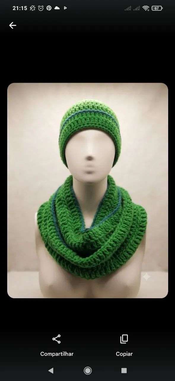 Conjunto de cachecol 