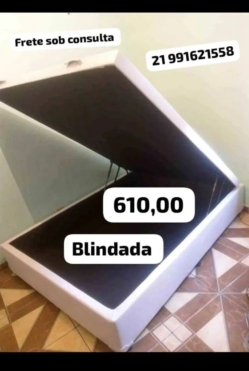 BÁU CASAL REFORÇADA BLINDADA COM CHAPA DE MADEIRA ENTREGA RÁPIDA
