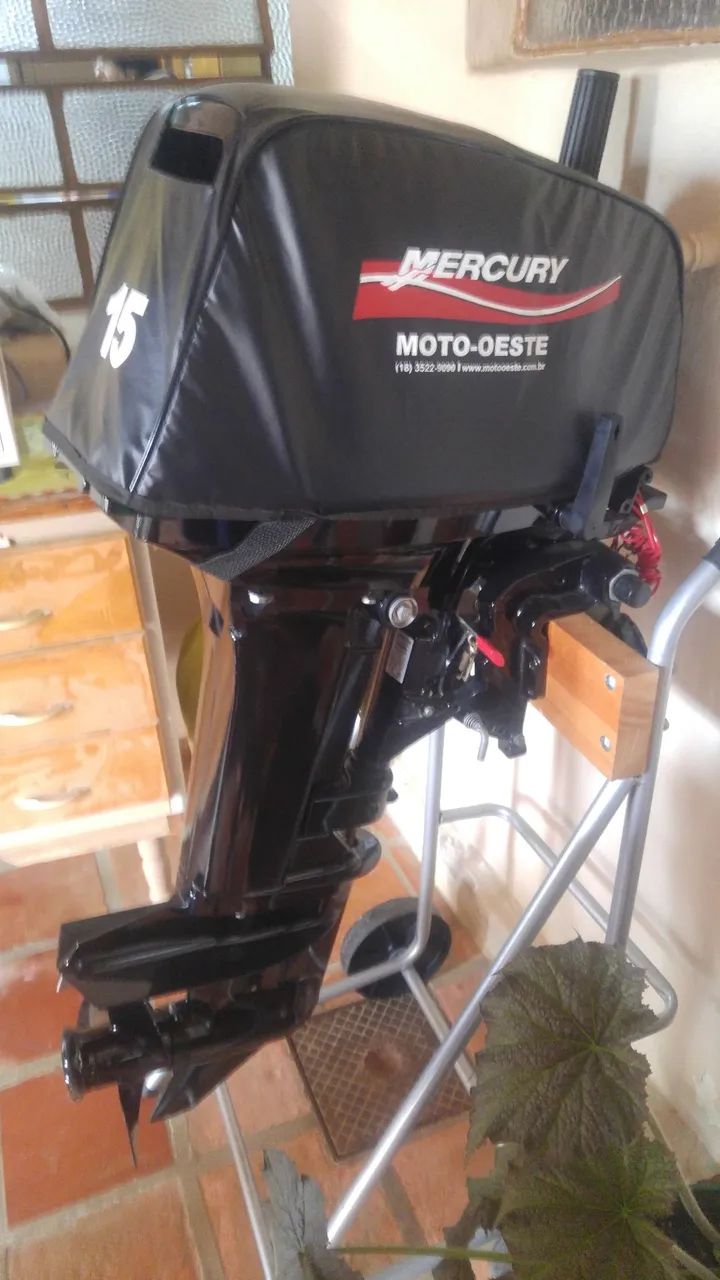 BARCO DE ALUMINIO COM MOTOR 15 HP MERCURY SUPER  - Foto 2