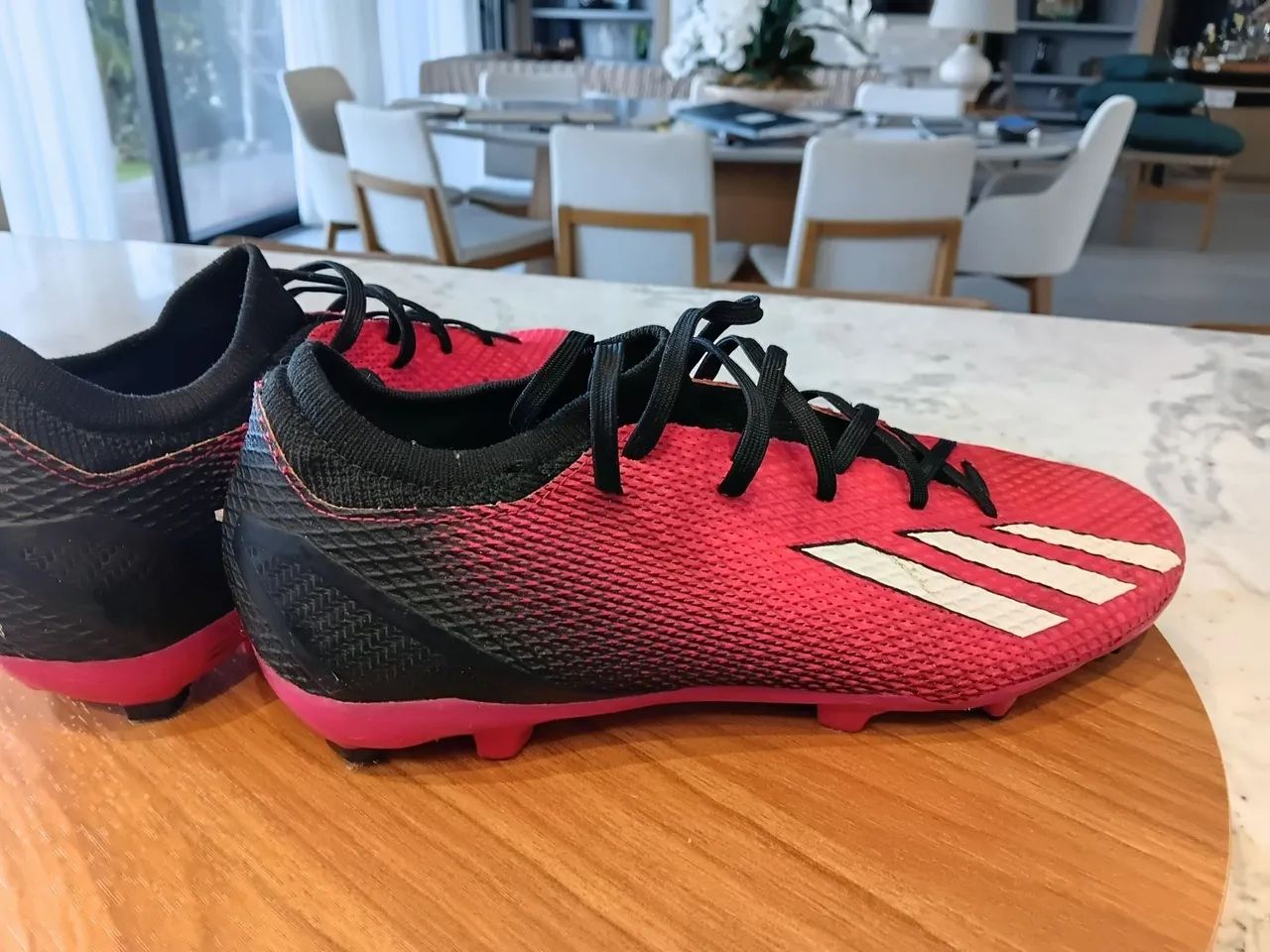Chuteira X Speedportal.3 Campo - adidas GZ5076 - Rosa (usada 2x