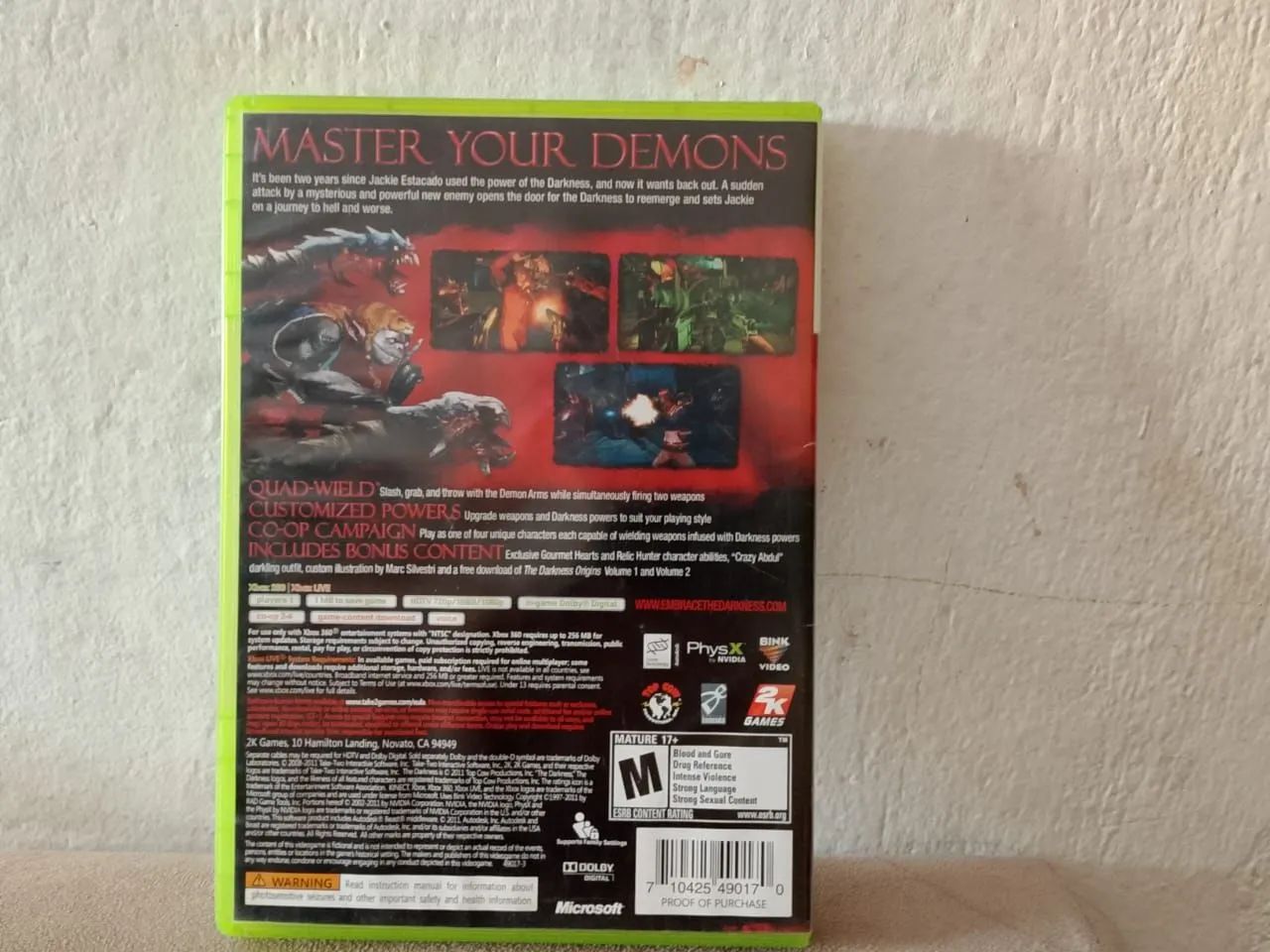 Darkeness 2 - XBOX 360 - ORIGINAL!!!!! - Foto 2