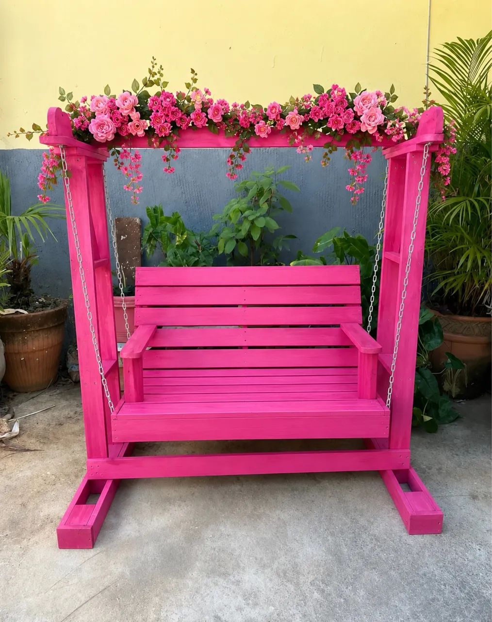 Balanço retrô rosa pink
