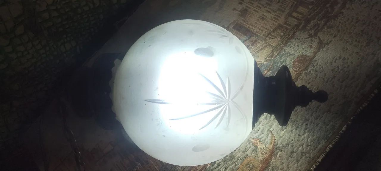 Lustre antigo lua cheia,médio? - Foto 5