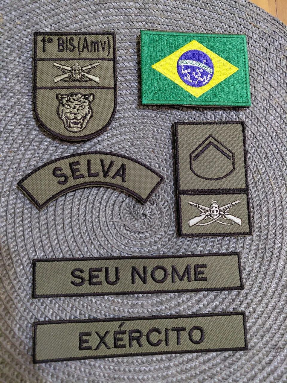 Kit distintivo bordado de baixa visibilidade  - Foto 3