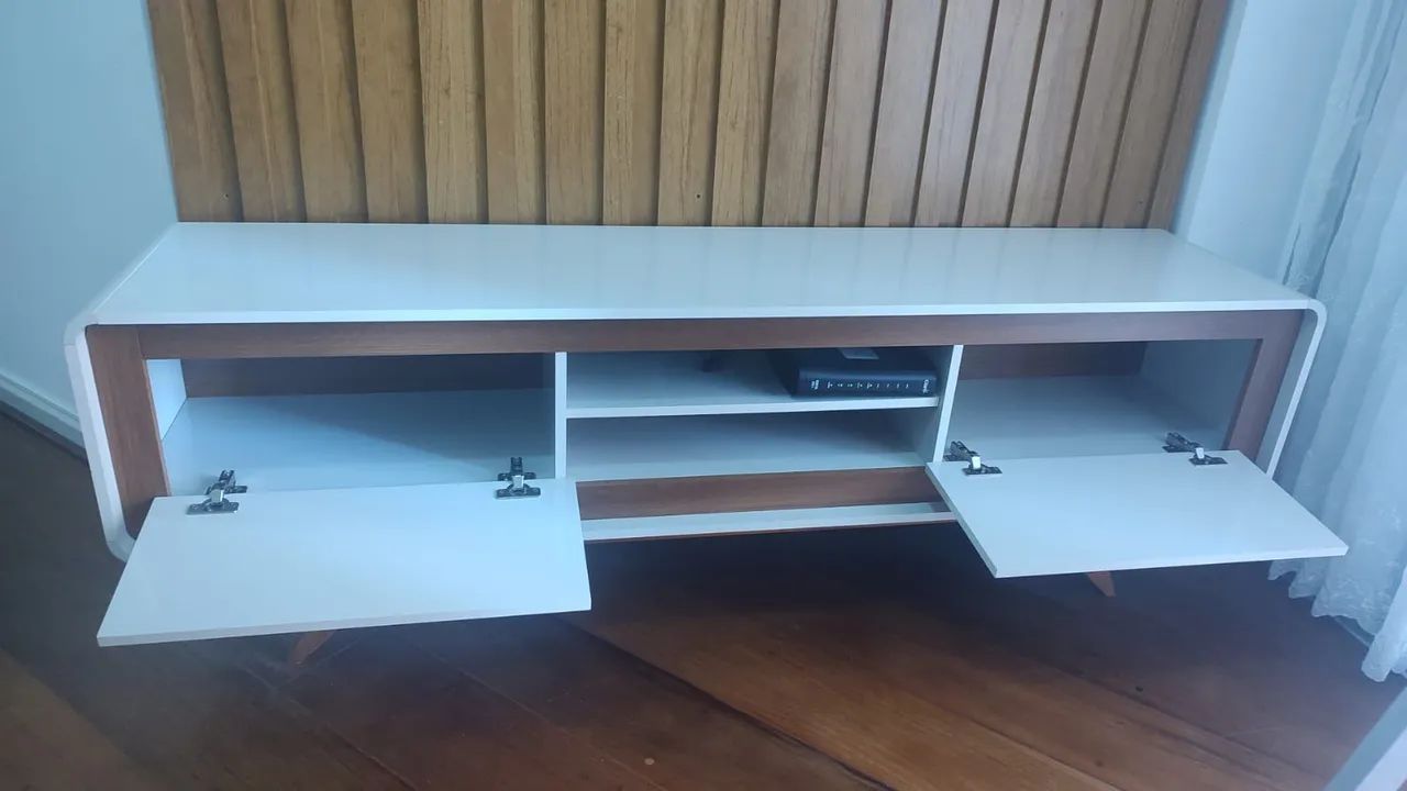 Rack de Madeira com Painel de Madeira - Foto 3