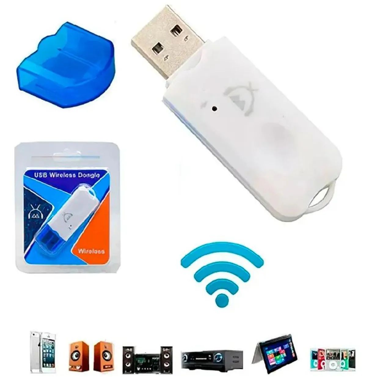 Adaptador Bluetooth para Som audio  receptor usb estilo pendrive - Foto 2