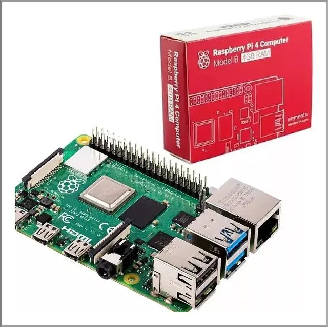 Mini computador Raspberry Pi 4 B com 4GB de memória RAM Lacrado