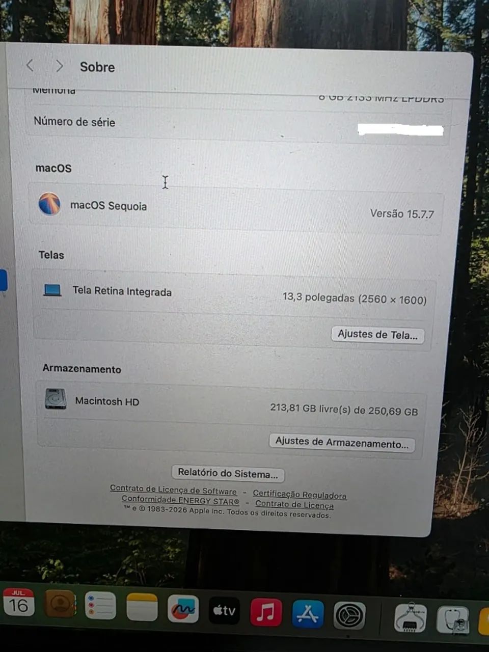 Macbook Pro 2019 Cinza Espacial Core i5 Com Touch Bar Impecável - Foto 5