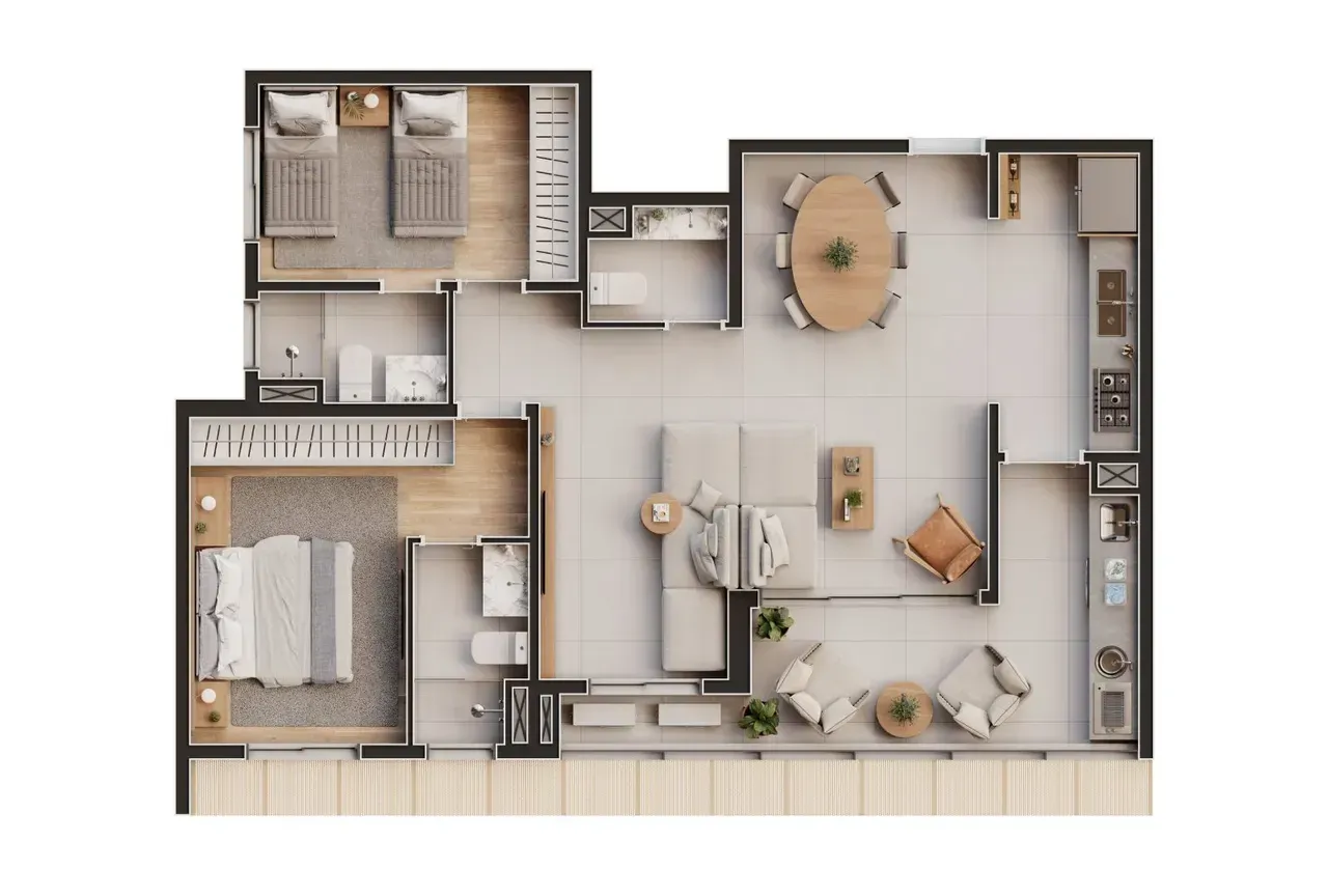 PLANTA 89m²