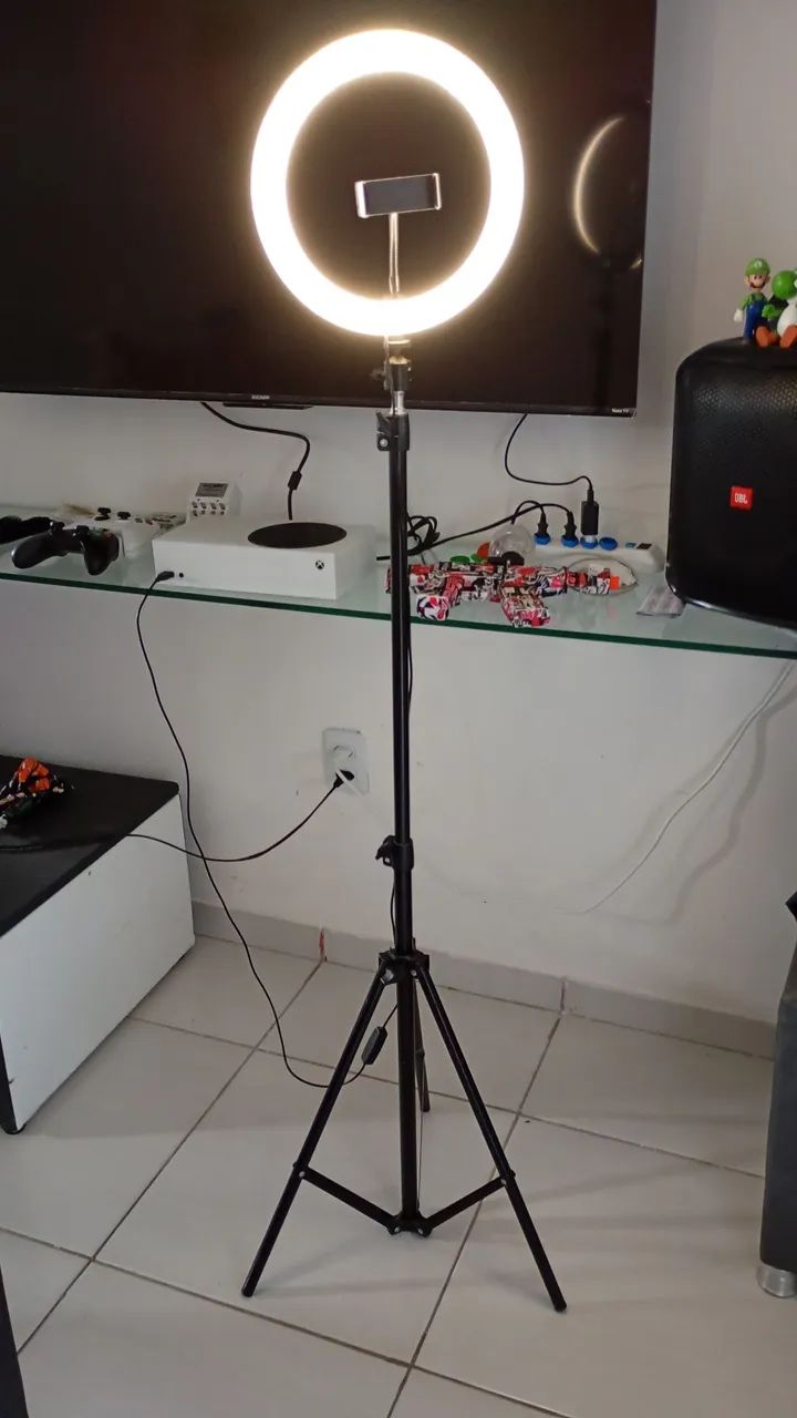 Ring light com triple 