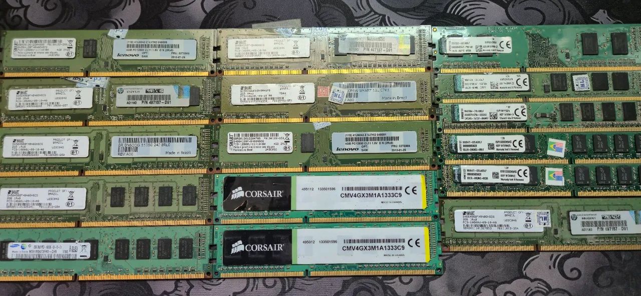 Lote de memoria RAM ddr3 