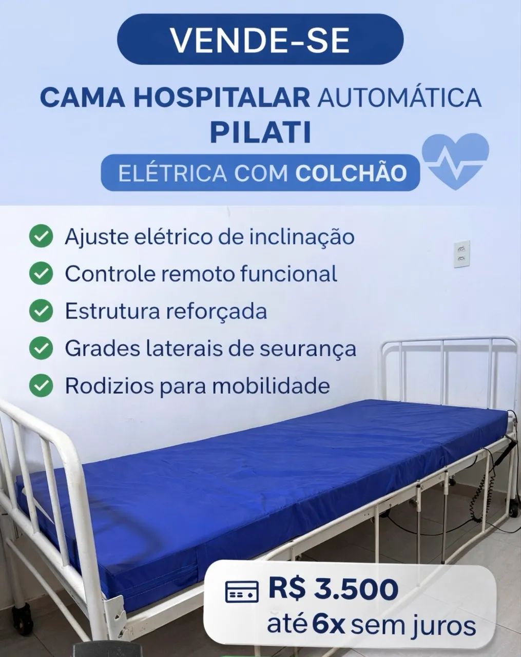 Cama hospitalar automática - Foto 3