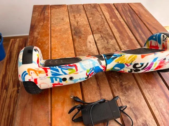 Hoverboard Skate Elétrico 6.5 Bluetooth Grafite - Foto 2