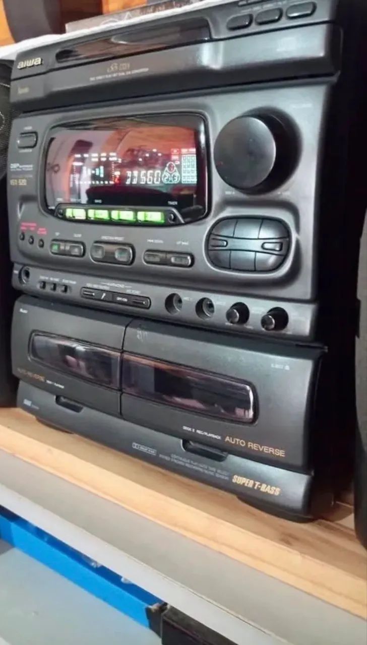 Som Aiwa 520 antigo  - Foto 3