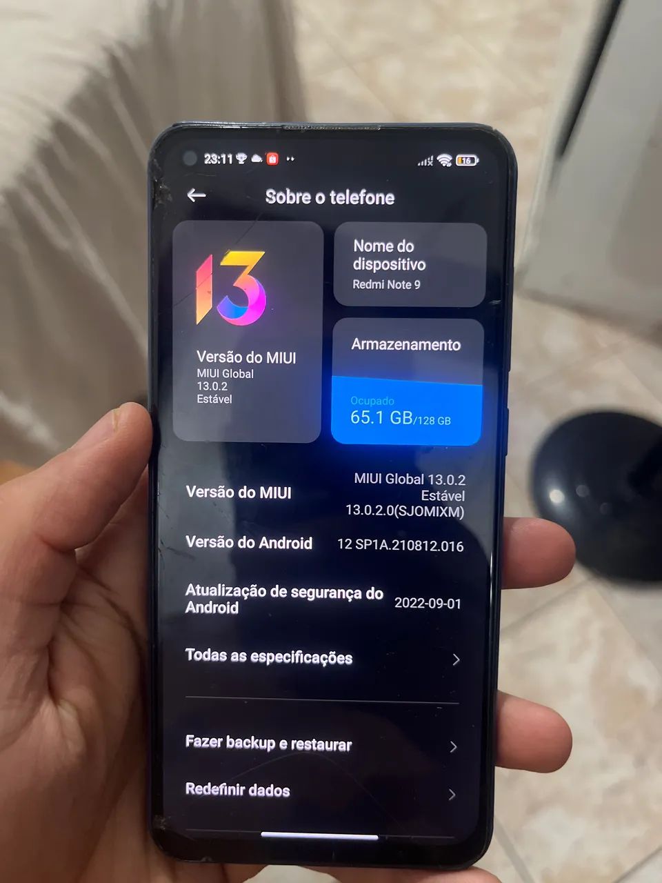 Celular Xiaomi redmi note 9