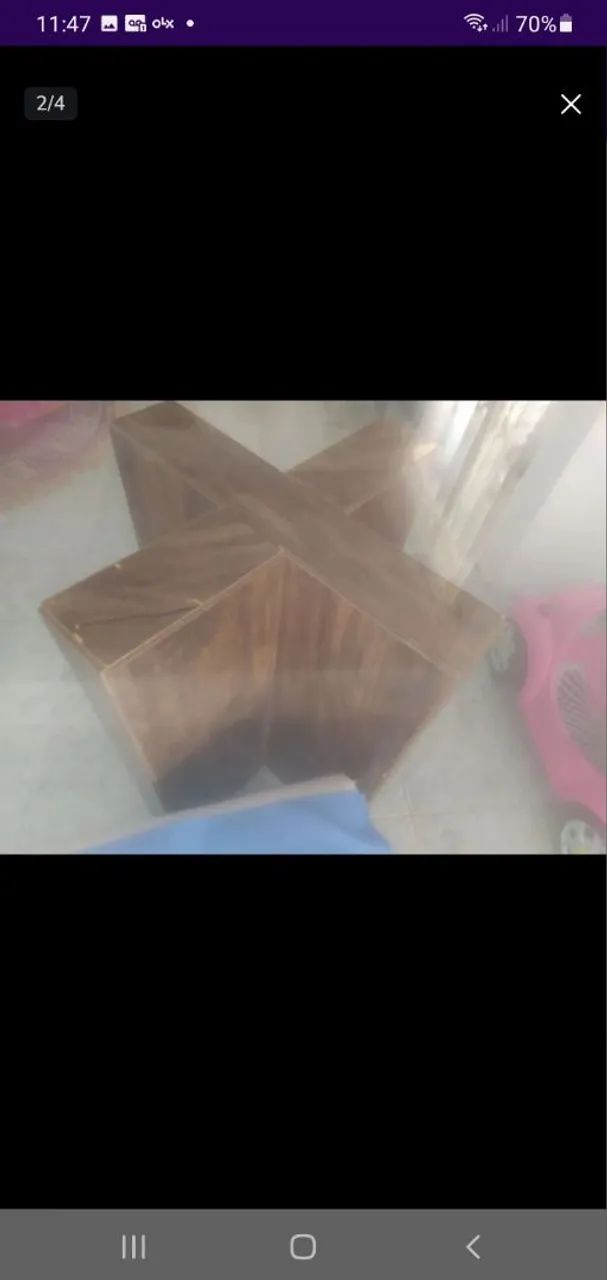 Mesa sala jantar com 6 cadeiras madeira  - Foto 2