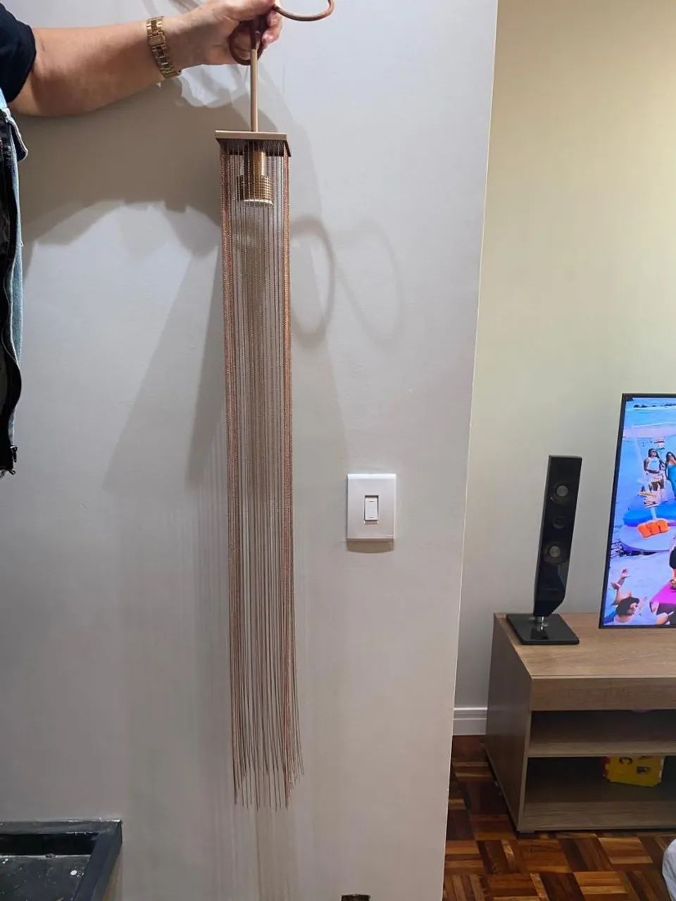 Par de Lustres pendentes com lâmpada de led  - Foto 5
