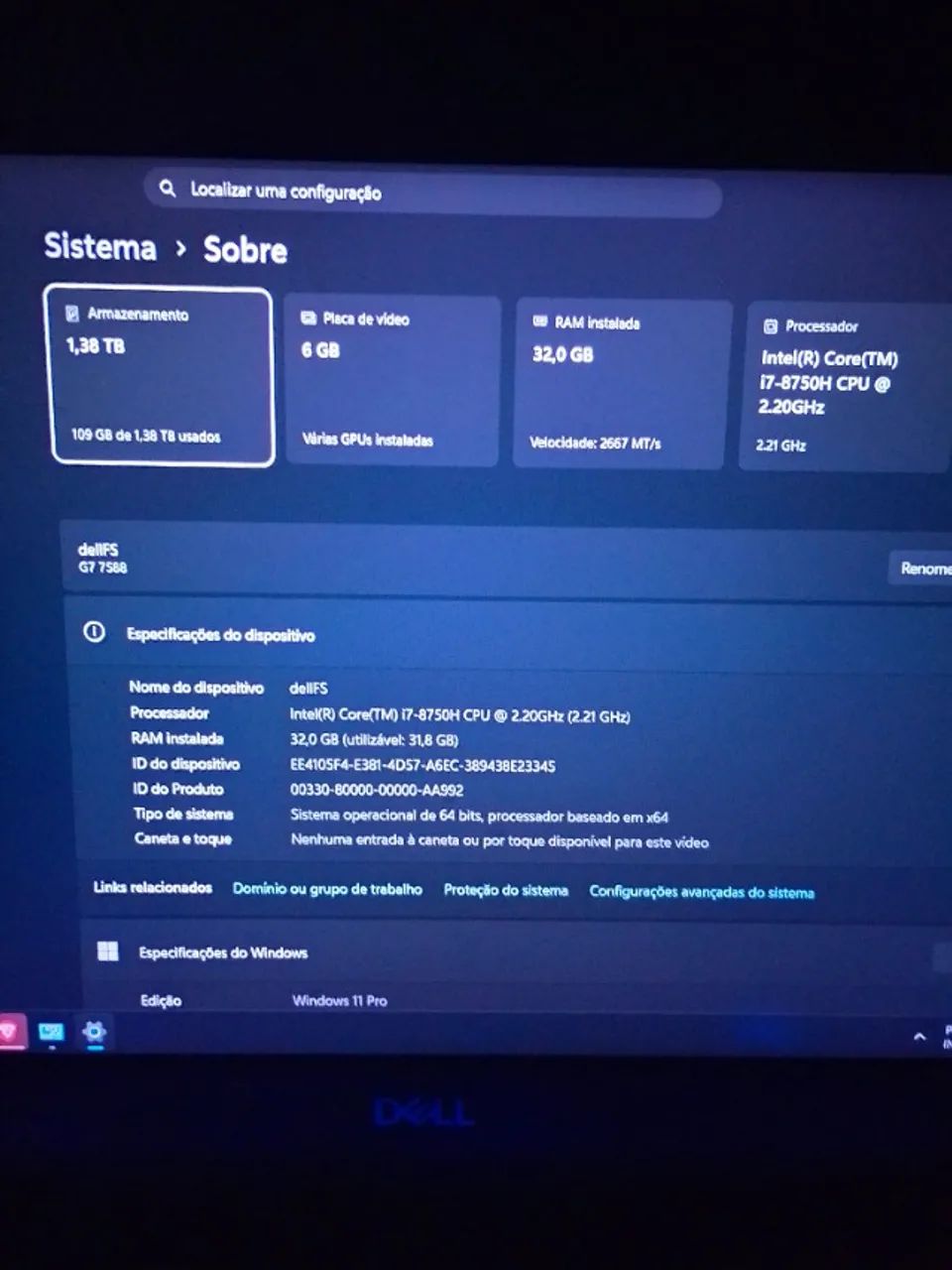 Notebook Gamer Dell G7 7588 - Foto 3