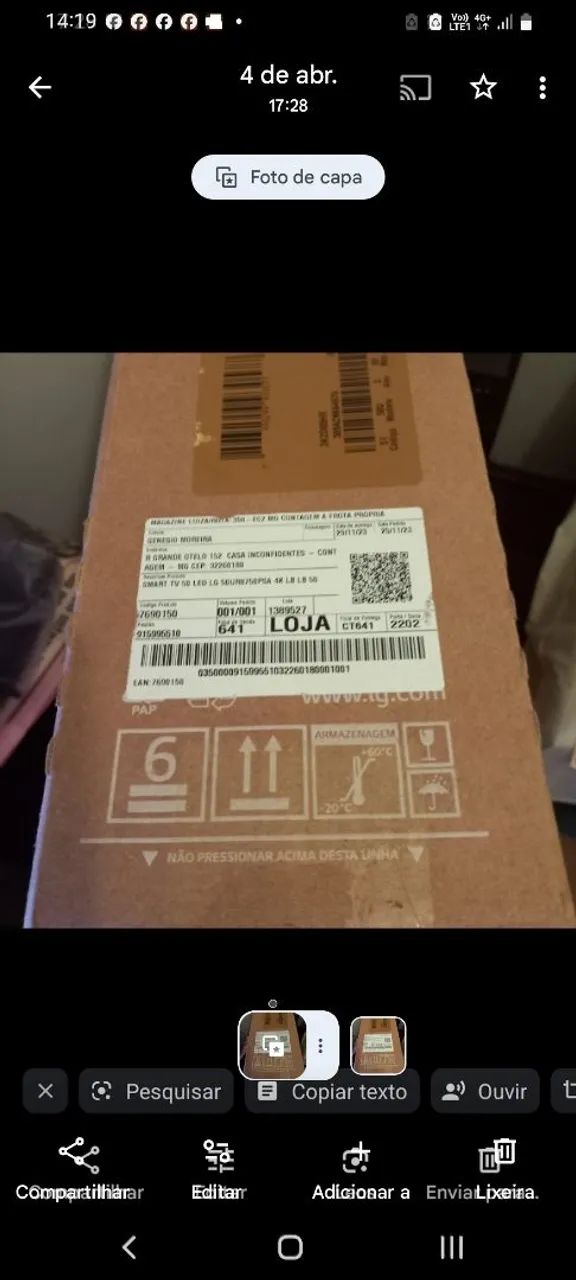 TV LG UHD AI THINQ nova na embalagem  - Foto 2