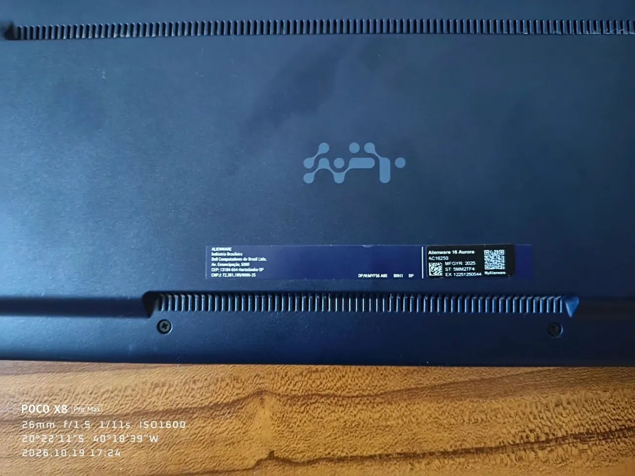 Notebook Gamer Alienware 16 Aurora - RTX 3050, Core 7, 16GB RAM - Foto 2