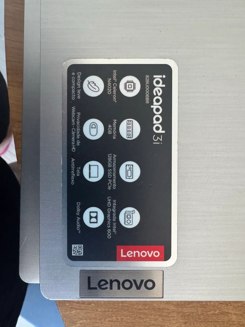 Notebook Lenovo IdeaPad 3i 15lGL05