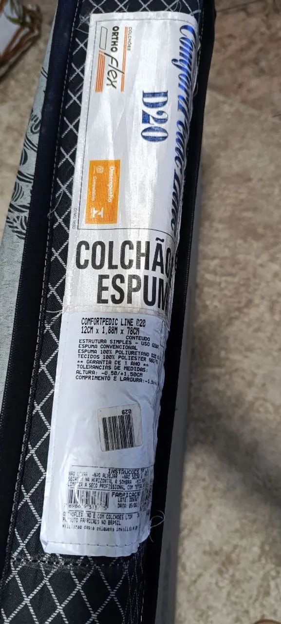 Colchão de solteiro 1,88x0,78x0,12  - Foto 3