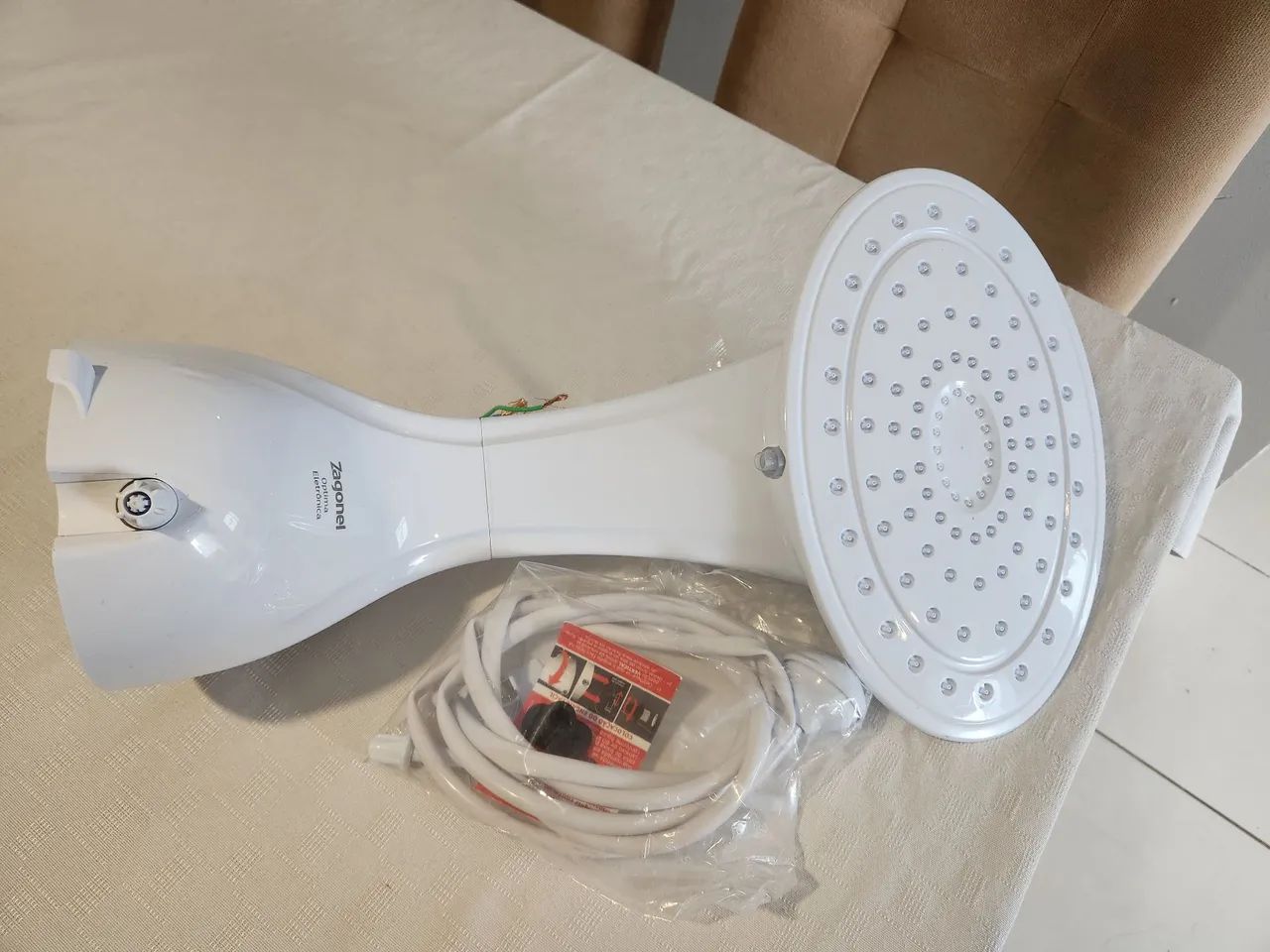 Chuveiro Eletrônico Ducha Optima Branco Zagonel - Foto 5