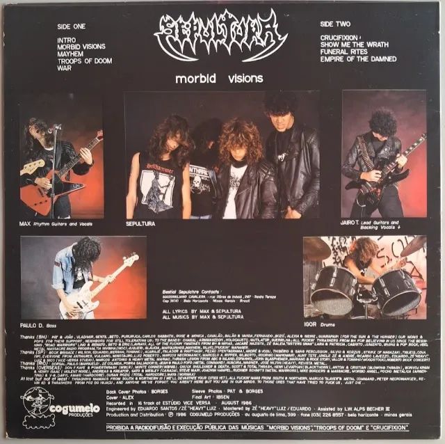 Sepultura - Morbid Visions - Vinil - Foto 2