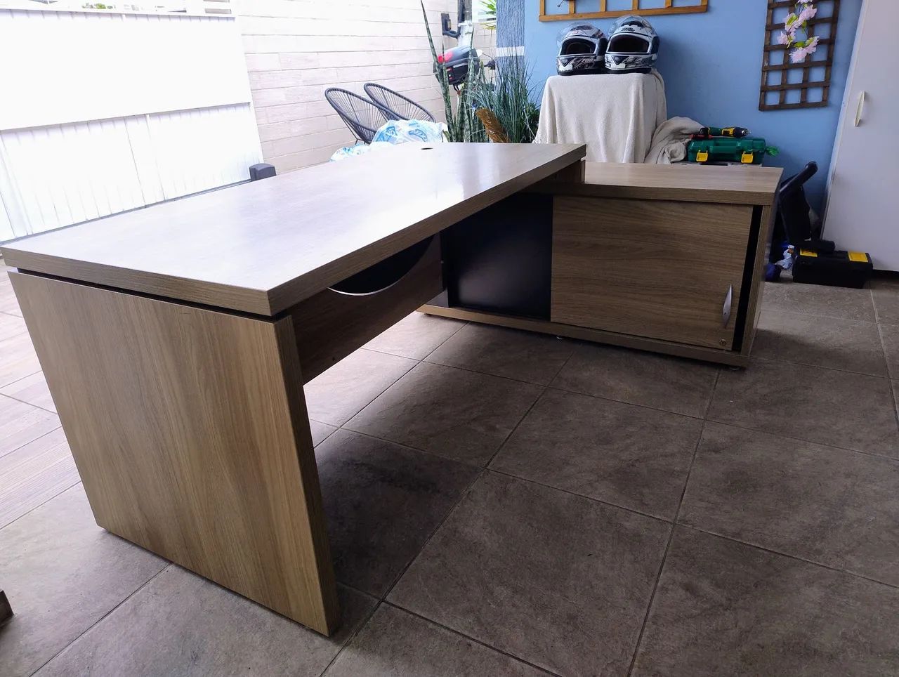 Mesa escritório em L  - Foto 3