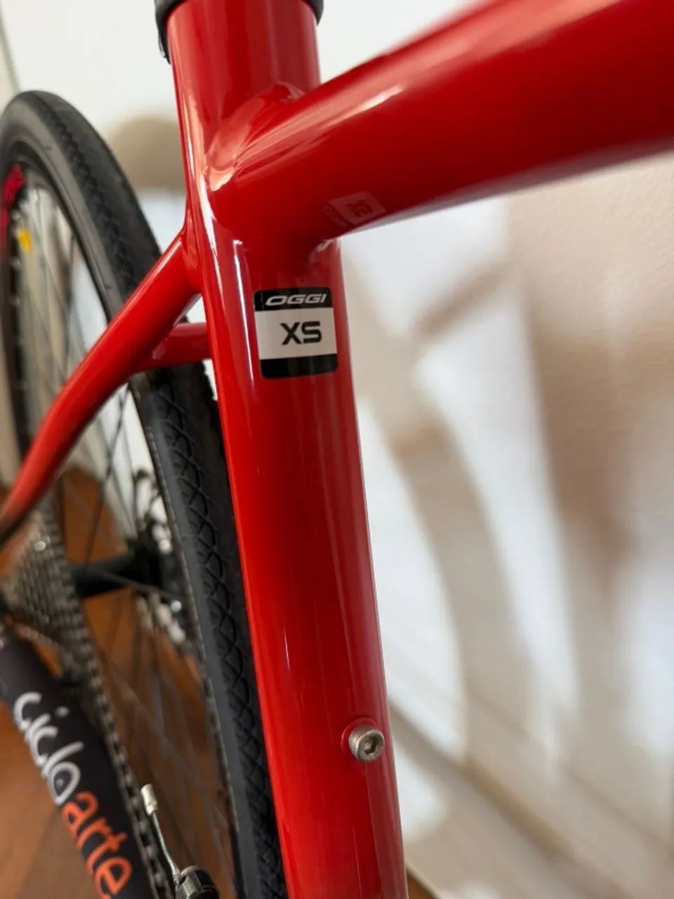 BICICLETA SPEED OGGI STIMOLLA DISC VERMELHA - Foto 5