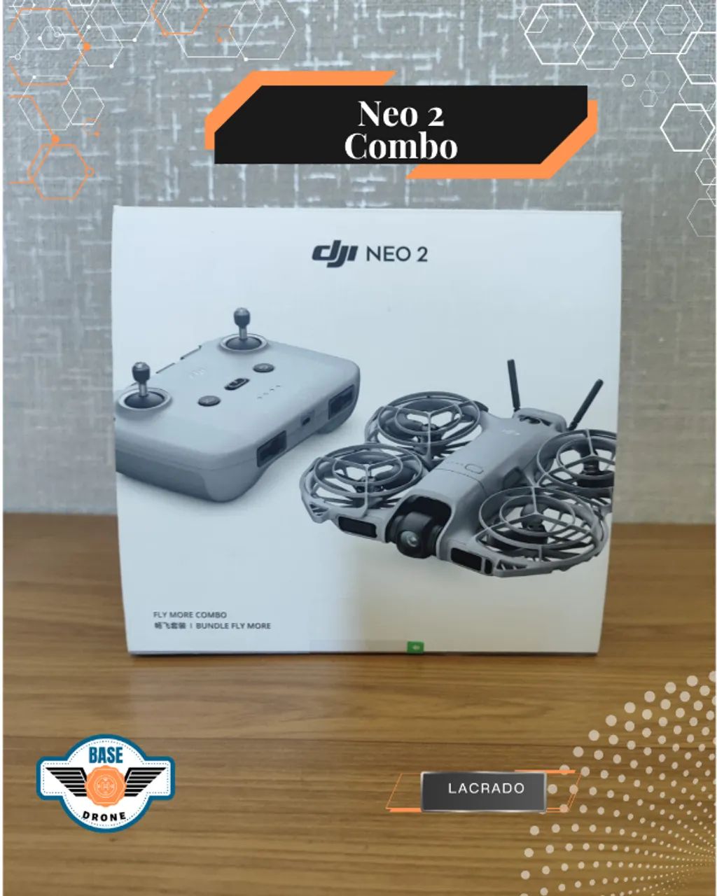 Drone DJI Neo 2 Fly More Combo (com controle), Lacrado!