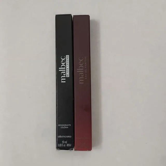 kit 2 colônias masculinas malbec black legend e eau de parfum