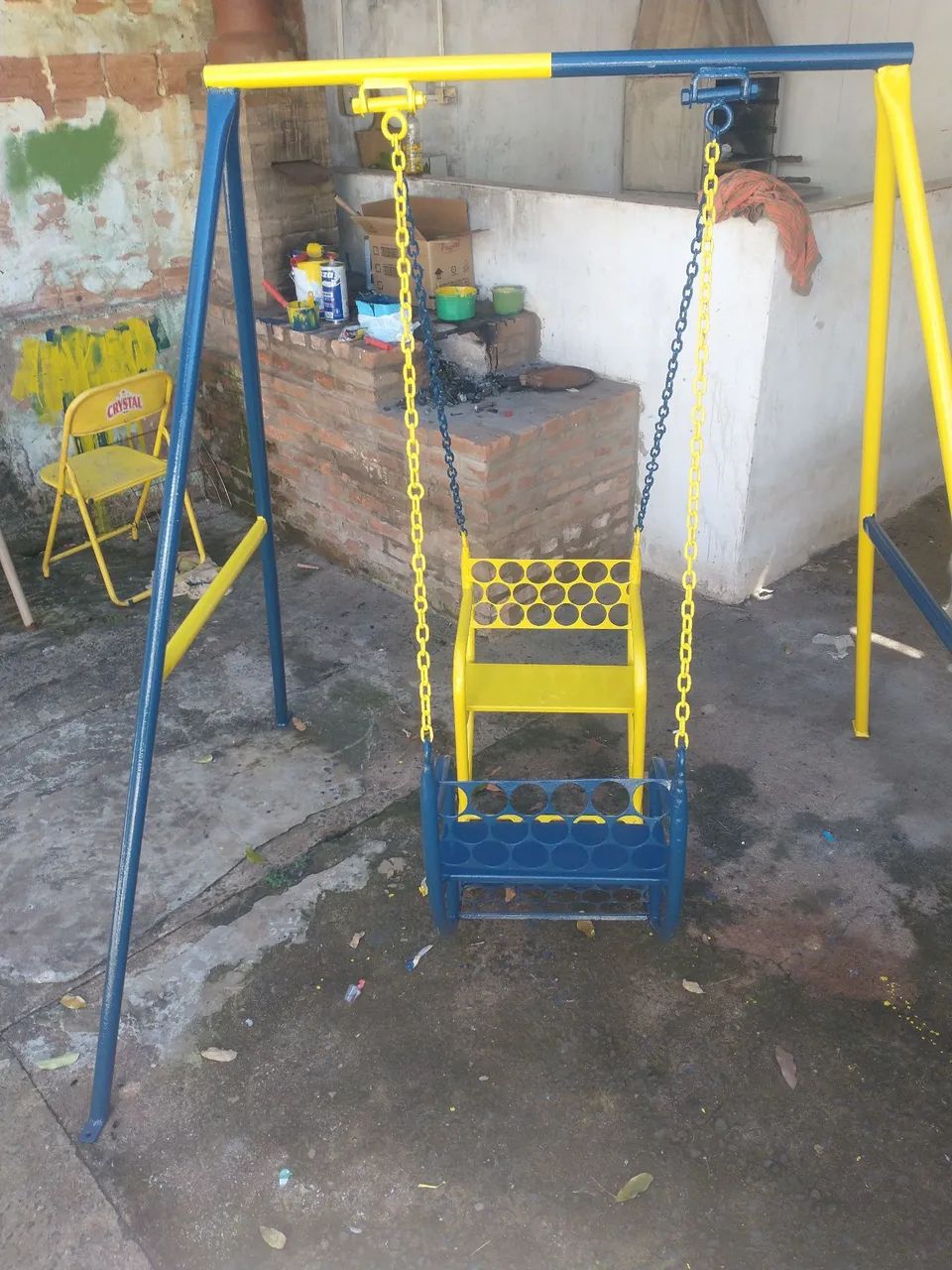 Balanço e gira gira brinquedos antigos - Foto 2