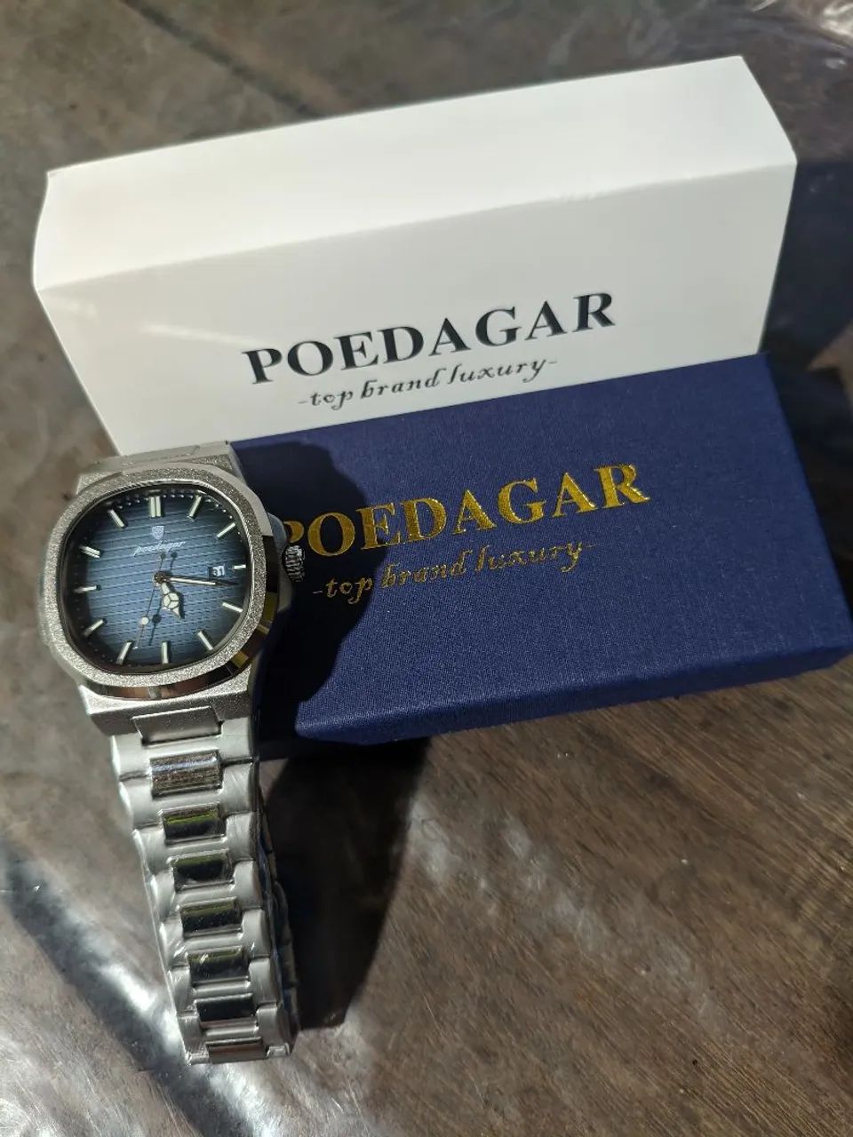 Relógio Poedagar de luxo - Silver Blue - Foto 2