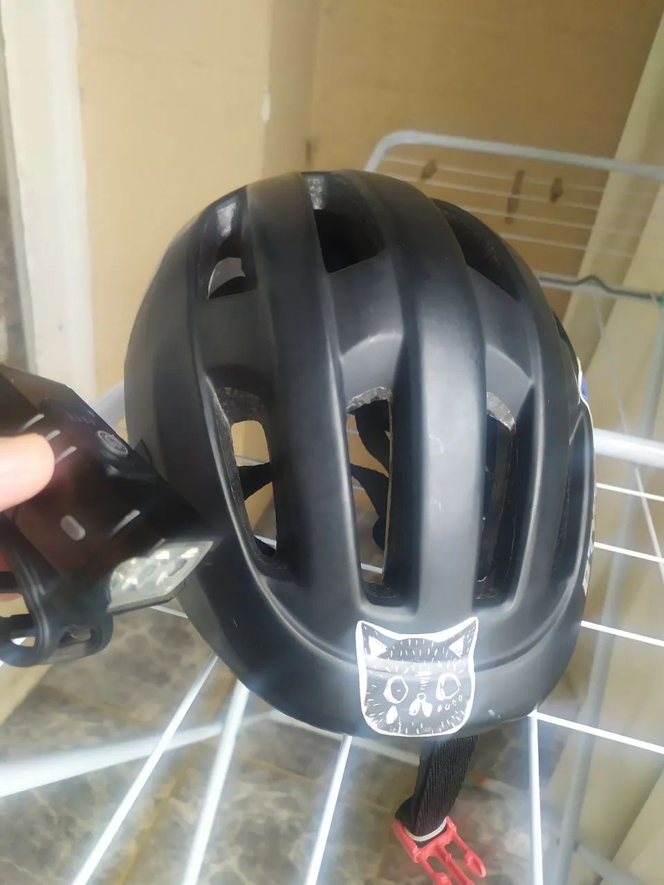 Capacete btwin e lanterna bicicleta  - Foto 2