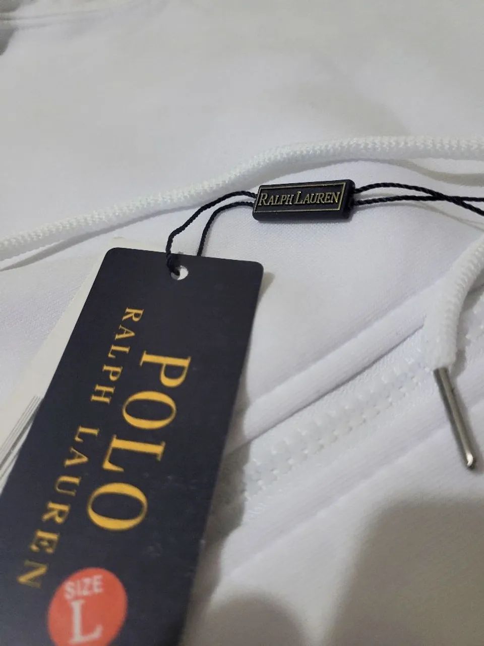 Moletom Ralph Lauren Zip Up Branco - Foto 3