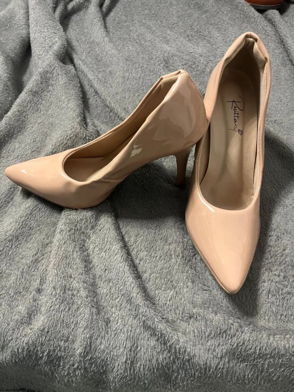 Scarpin bege nude